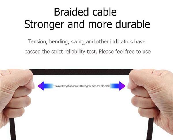 Grote foto drphone hybridx 2 meter kabel data opladen xbox one micro usb oplaadkabel zwart telecommunicatie opladers en autoladers