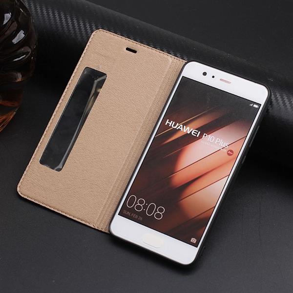 Grote foto huawei p10 pu leather flip cover smart view case slaap wakker functie zwart computers en software overige computers en software