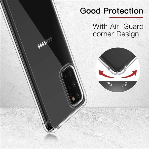 Grote foto drphone samsung s20 plus tpu hoesje siliconen bumper case met verstevigde randen vier hoeken telecommunicatie mobieltjes