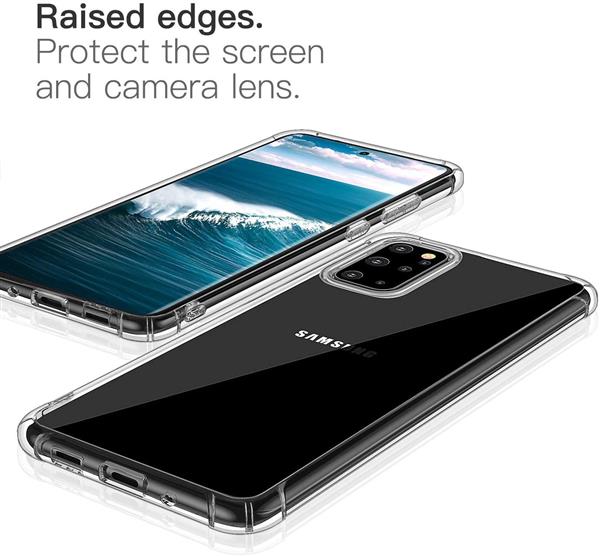 Grote foto drphone samsung s20 plus tpu hoesje siliconen bumper case met verstevigde randen vier hoeken telecommunicatie mobieltjes