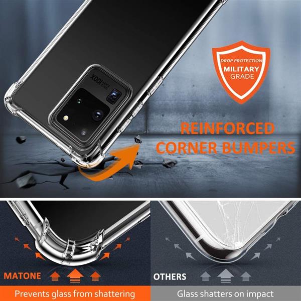Grote foto drphone samsung s20 ultra tpu hoesje siliconen bumper case met verstevigde randen vier hoeken telecommunicatie mobieltjes