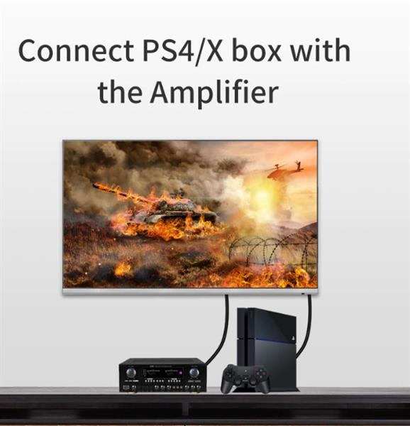 Grote foto drphone goldplate digitale audio toslink 5.1 dolby stereo sound spdif fiber optische audiokabel telecommunicatie opladers en autoladers