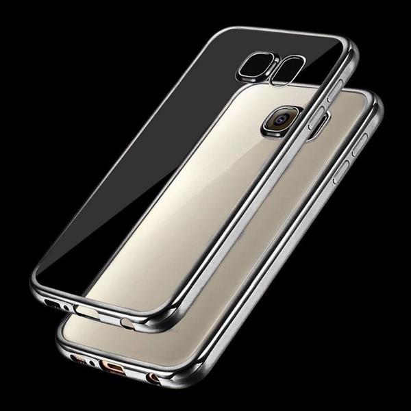 Grote foto samsung a5 2017 electro shine tpu gel case zilver telecommunicatie mobieltjes