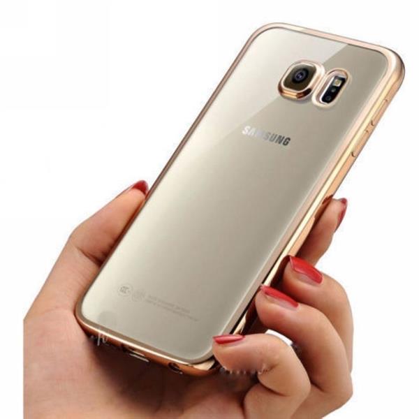 Grote foto samsung a3 2017 electro shine tpu gel case goud telecommunicatie mobieltjes