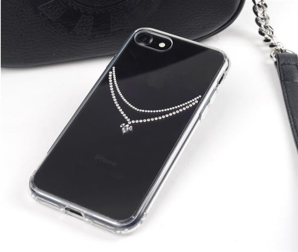 Grote foto iphone 7 rearth noble swarovski ringke fusion handcrafted diamanten case ketting telecommunicatie mobieltjes