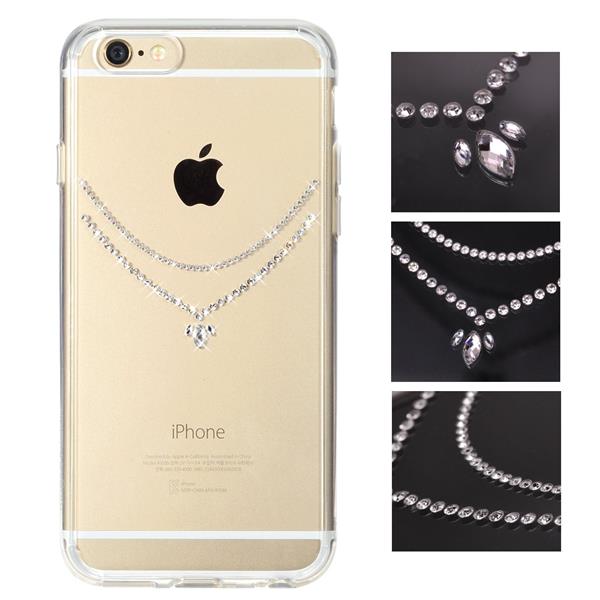 Grote foto iphone 7 rearth noble swarovski ringke fusion handcrafted diamanten case ketting telecommunicatie mobieltjes