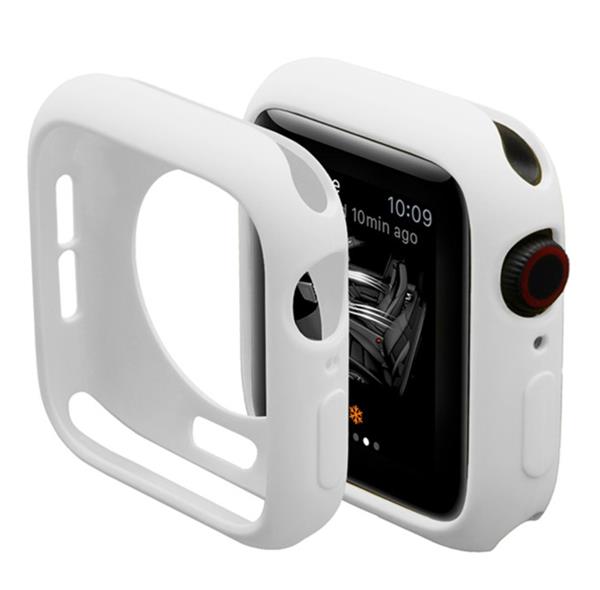 Grote foto drphone fc2 42mm case kras en schokbestendig tpu hoesje geschikt voor apple watch 42mm wit kleding dames horloges