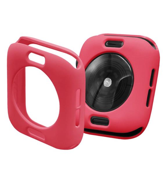 Grote foto drphone fc2 40mm case kras en schokbestendig tpu hoesje geschikt voor apple watch 40mm rood kleding dames horloges