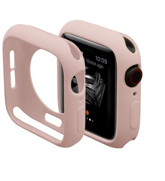 Grote foto drphone fc2 40mm case kras en schokbestendig tpu hoesje geschikt voor apple watch 40mm roze kleding dames horloges