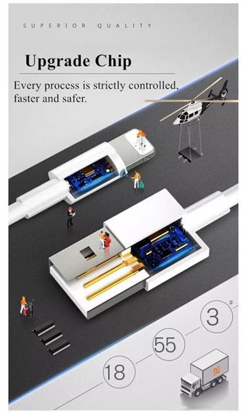 Grote foto 1 pack gecertificeerde drphone usb lader stekker oplader 3 meter kabel safe charge apple ip telecommunicatie opladers en autoladers