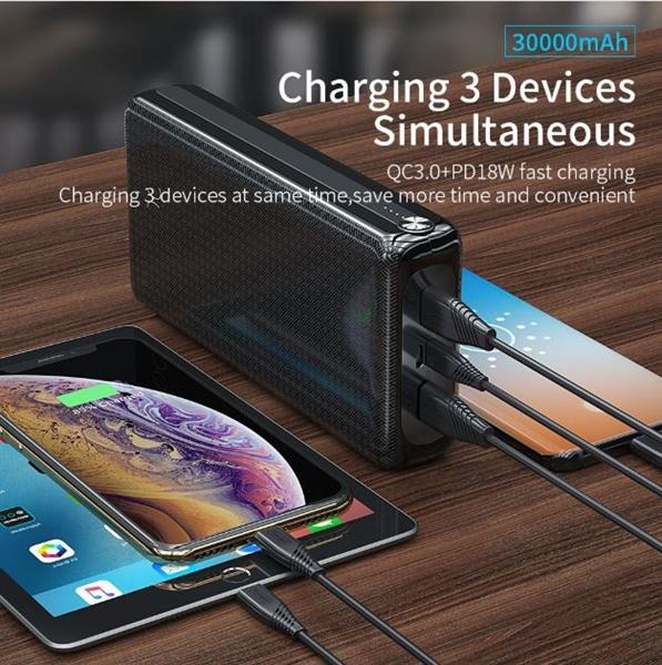 Grote foto drphone pw3 powerbank 30.000mah snel opladen qualcom 3.0 pd 3.0 usb c power delivery 18w wi telecommunicatie opladers en autoladers