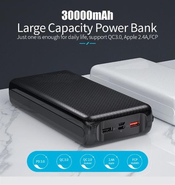 Grote foto drphone pw3 powerbank 30.000mah snel opladen qualcom 3.0 pd 3.0 usb c power delivery 18w wi telecommunicatie opladers en autoladers