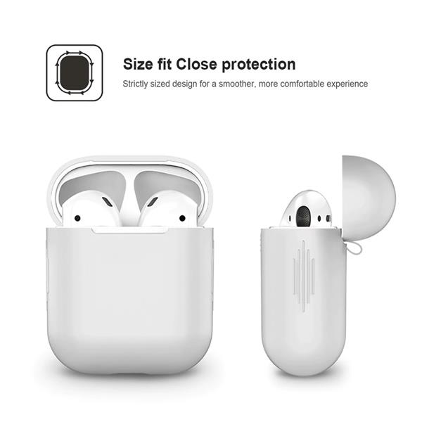 Grote foto drphone siliconen airpod case geschikt voor airpod 1 2 bescherming tegen val stootschade w telecommunicatie mobieltjes