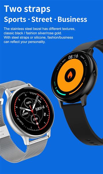 Grote foto drphone dtx retina display smartwatch touch screen ip68 waterdicht hartslagmeter bloeddrukme kleding dames horloges