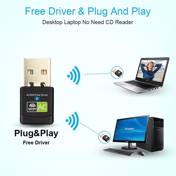 Grote foto drphone w3 pro driver free 600mbps dual band usb wifi plug en play wifi adapter zonder i computers en software overige computers en software