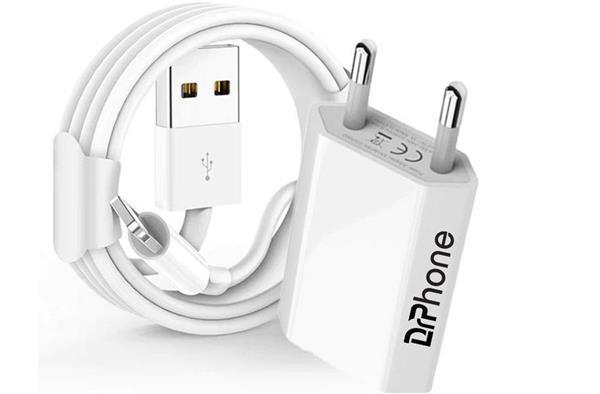 Grote foto 1 pack gecertificeerde drphone usb lader stekker oplader 2 meter kabel safe charge apple ip telecommunicatie opladers en autoladers
