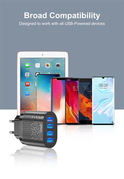 Grote foto drphone halo2 snel lader thuislader 4 poorten 48w lader usb 3.1a qc 3.0 tablet smartphone telecommunicatie opladers en autoladers