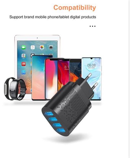 Grote foto drphone halo2 snel lader thuislader 4 poorten 48w lader usb 3.1a qc 3.0 tablet smartphone telecommunicatie opladers en autoladers