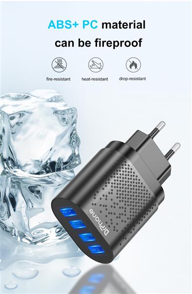 Grote foto drphone halo2 snel lader thuislader 4 poorten 48w lader usb 3.1a qc 3.0 tablet smartphone telecommunicatie opladers en autoladers