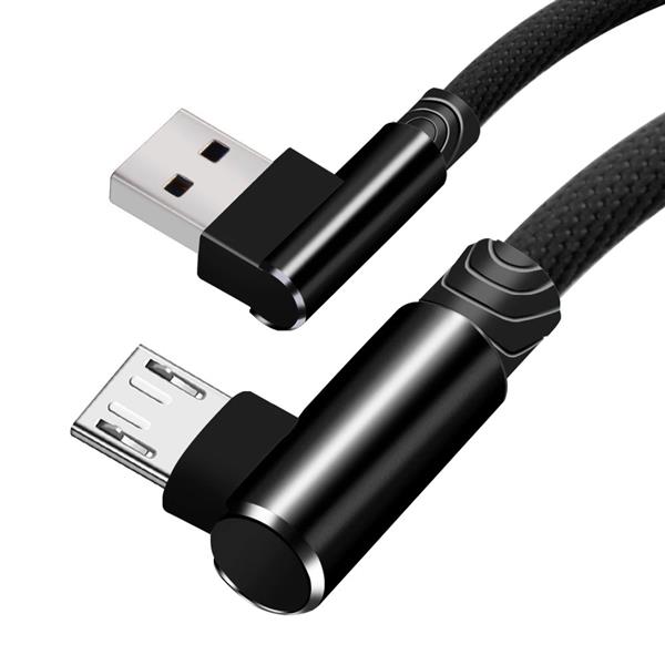 Grote foto drphone d9 micro usb dubbele 90 haakse nylon gevlochten 3a kabel 1 meter datasynchronisatie sn telecommunicatie opladers en autoladers