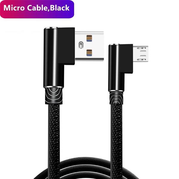 Grote foto drphone d9 micro usb dubbele 90 haakse nylon gevlochten 3a kabel 1 meter datasynchronisatie sn telecommunicatie opladers en autoladers