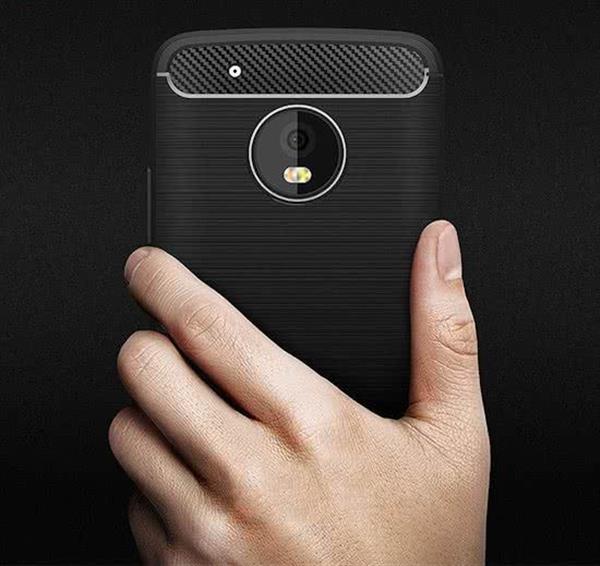 Grote foto moto g5 geborsteld tpu case ultimate drop proof siliconen case carbon fiber look telecommunicatie mobieltjes