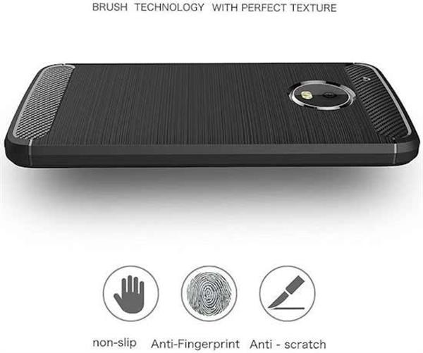 Grote foto moto g5 geborsteld tpu case ultimate drop proof siliconen case carbon fiber look telecommunicatie mobieltjes