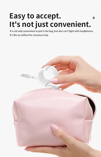 Grote foto drphone mag1 usb c 3a kabel type c magnetisch oprolsysteem 1 meter oplaadkabel wit telecommunicatie opladers en autoladers