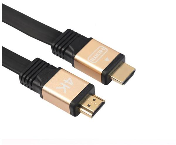 Grote foto drphone hi speed flat platte hdmi naar hdmi kabel hdmi 2.0 60hz 3 meter 18gbps 30awg goud telecommunicatie opladers en autoladers