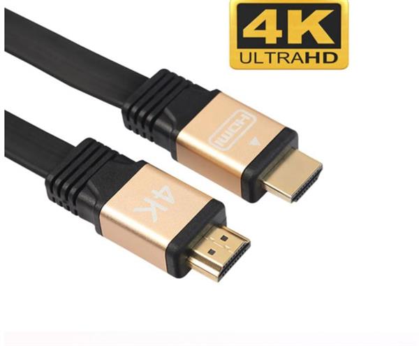 Grote foto drphone hi speed flat platte hdmi naar hdmi kabel hdmi 2.0 60hz 3 meter 18gbps 30awg goud telecommunicatie opladers en autoladers