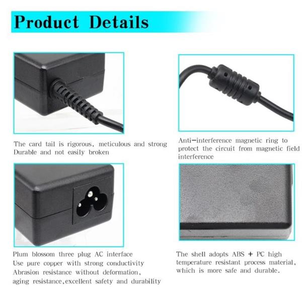 Grote foto drphone ac dc adapter 19v 2.37a 5.5 2.5mm 45w voeding laptop lader met ac kabel voor asus zi telecommunicatie opladers en autoladers