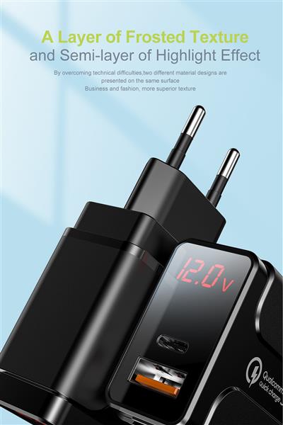 Grote foto drphone halo5 qualcom 3.0 quick charge 18w thuislader met pd qc3.0 type c fast charger led display telecommunicatie opladers en autoladers