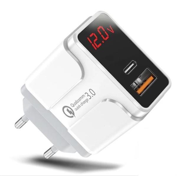 Grote foto drphone halo5 qualcom 3.0 quick charge 18w thuislader met pd qc3.0 type c fast charger led display telecommunicatie opladers en autoladers