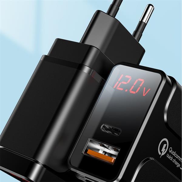 Grote foto drphone halo5 qualcom 3.0 quick charge 18w thuislader met pd qc3.0 type c fast charger led display telecommunicatie opladers en autoladers