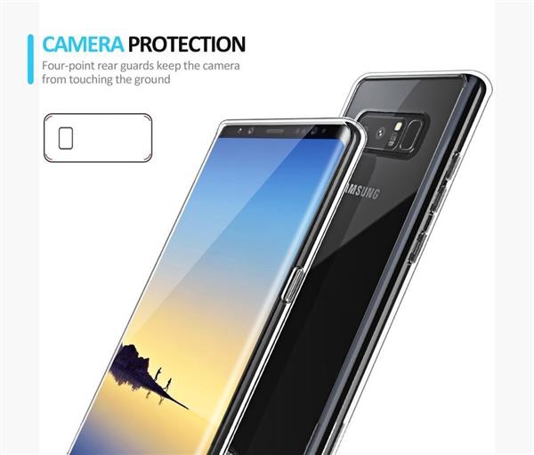 Grote foto note 8 transparant gel siliconen ultradunne case samsung telecommunicatie opladers en autoladers