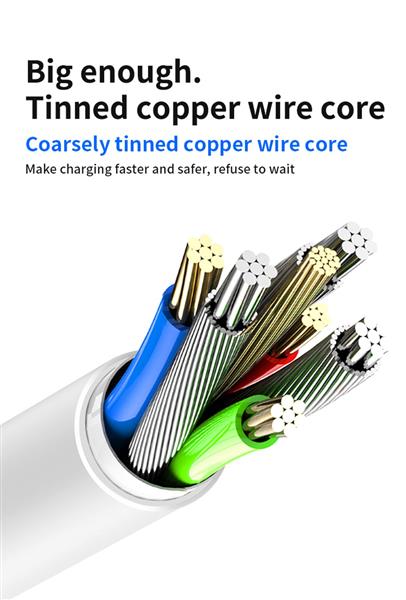 Grote foto drphone omnia 540 1 meter lightning magnetische oplader 5v 3a kabel geschikt voor o.a iphone telecommunicatie opladers en autoladers