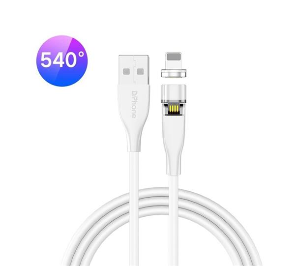 Grote foto drphone omnia 540 1 meter lightning magnetische oplader 5v 3a kabel geschikt voor o.a iphone telecommunicatie opladers en autoladers