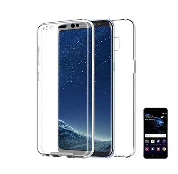 Grote foto huawei p10 dual tpu case 360 graden cover 2 in 1 voor en achter volledig transparant telecommunicatie mobieltjes