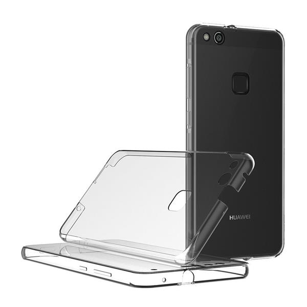 Grote foto huawei p10 lite dual tpu case 360 graden cover 2 in 1 voor en achter volledig transparant telecommunicatie mobieltjes