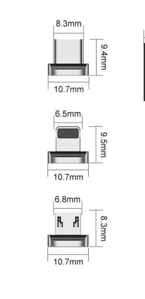 Grote foto drphone icon magnetisch bitje plug losse lightning magnetische koppelstuk geschikt voor appl telecommunicatie opladers en autoladers