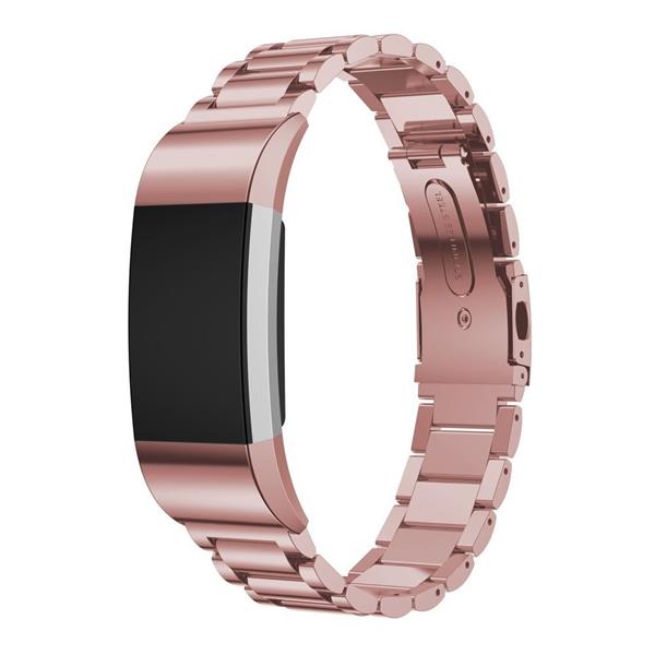 Grote foto fitbit charge 2 metal roestvrij stalen armband rosegold kleding dames horloges