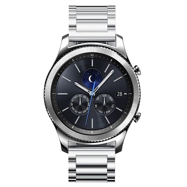 Grote foto samsung gear s3 metal roestvrij stalen armband zilver kleding dames horloges