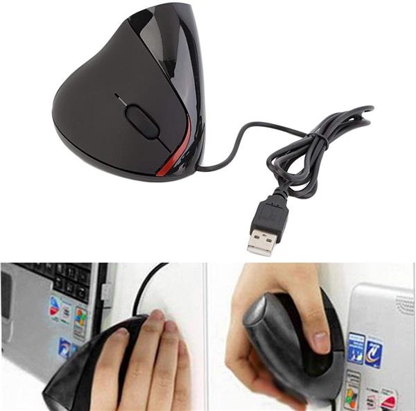 Grote foto elementkey ergo3 ergonomische optische usb verticale muis bedraad dpi 1600 5 knoppen plug computers en software overige computers en software