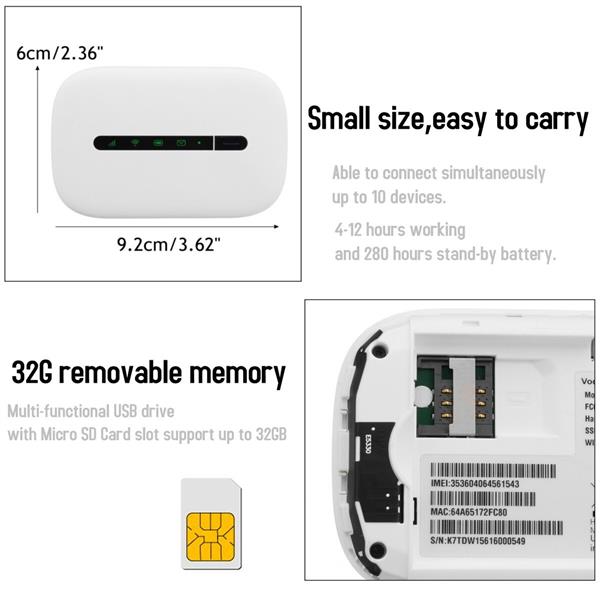 Grote foto drphone wmw series draadloze 3g mifi router 600mbps download 150mbps upload 10 apparaten 1 computers en software overige computers en software