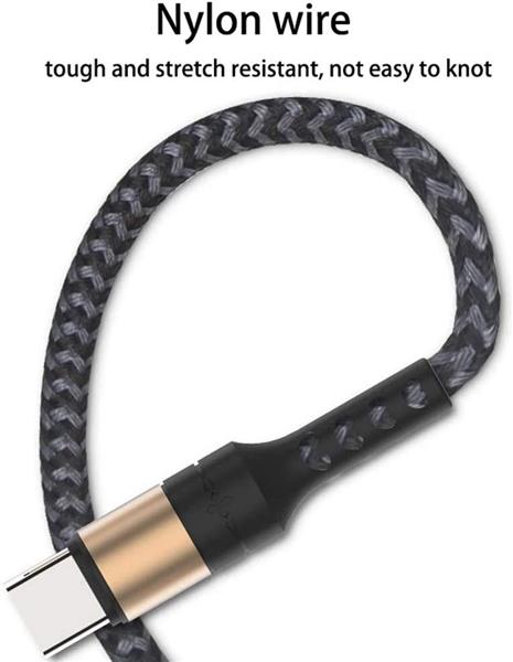 Grote foto drphone mx2 nylon gevlochten 3 in 1 lightning micro usb type c 5a snelle usb data oplaadkabel zw telecommunicatie opladers en autoladers