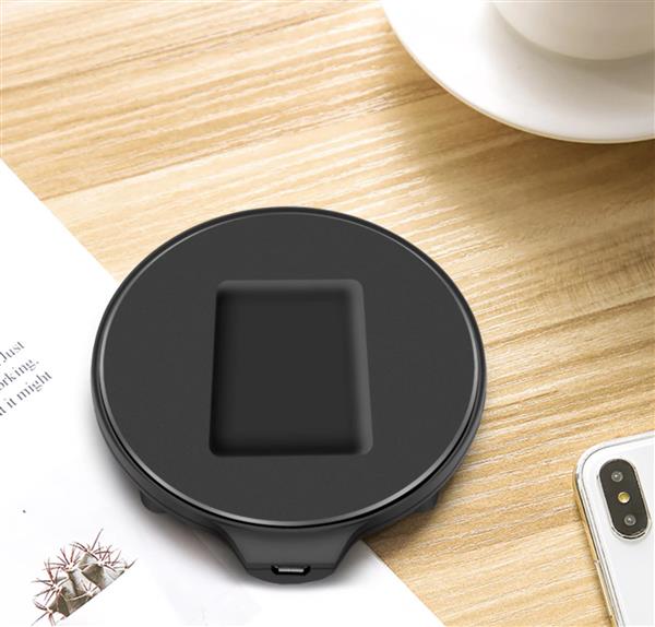 Grote foto drphone qla4 draadloze oplader ios pods 2 android earbuds wireless charger qi lader zwart telecommunicatie opladers en autoladers