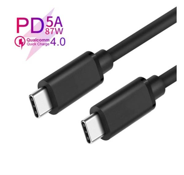 Grote foto drphone pdtc1 power delivery 5a 87w charge 4.0 otg usb c type c kabel 1 meter zwart telecommunicatie opladers en autoladers