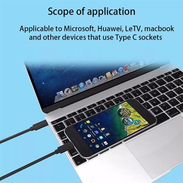 Grote foto drphone pdtc1 power delivery 5a 87w quick charge 4.0 usb c otg usb c type c kabel 2 met telecommunicatie opladers en autoladers