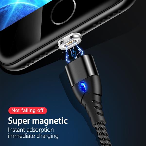 Grote foto drphone echo series 3 in 1 magnetische micro usb usb c lightning 3a snellader 2m oplaadkabel d telecommunicatie opladers en autoladers