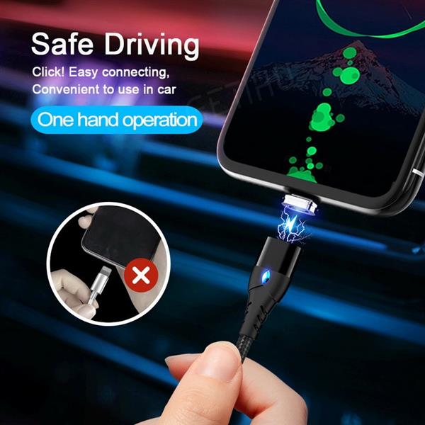 Grote foto drphone echo series 3 in 1 magnetische micro usb usb c lightning 3a snellader 2m oplaadkabel d telecommunicatie opladers en autoladers